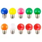 10 Pcs Colorful Light Bulb Globe Light Bulbs Color String Light Bulbs