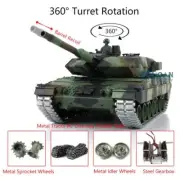 Henglong Leopard2A6 RC Tank 7.0 1/16 3889 360° RTR IR Barrel Recoil Metal Track