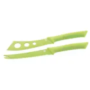 Scanpan Soft Touch Spectrum Coloured Handle Cheese Knife set Green