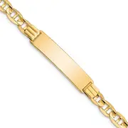 8 Inch 14K Anchor Id Bracelet
