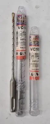 Lot of 2 Vulcan SDS Plus Carbide Drill Bit Tool 5/32" x 4" x 6-1/2" VC101