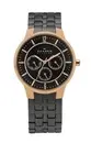 NEW-SKAGEN DENMARK GUNMETAL TONE BAND+ROSE GOLD DIAL+CHRONO WATCH 331XLRXM