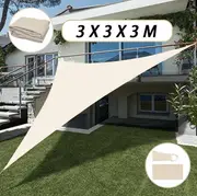 Sun Shade Sail ShadeCloth Outdoor Awning Sun Canopy Triangle Square Rectangle