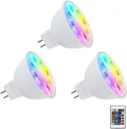 MR16 Color Changing LED Bulbs, RGB GU5.3 Bi-Pin Light, Warm White+15 Multicolors
