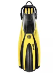 New Mares Avanti SuperChannel Open Heel Fin with Bungee Strap - Yellow, XL