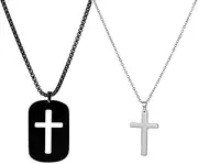 [ClosJery] Forever And Always Necklaces For Couples Set His Her Boyfriend Girlfriend Stainless Steel Cute Heart Engraved Lettering Promise Relationship Matching Couples Necklace Rings Valentine Day Gift