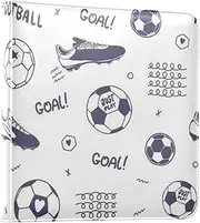 Black and White Football Photo Album Binders Photobooks Self Adhesive Book Photo Album Picture Albums 6x8