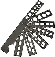 Jewellers Tools Diamond Gemstone 7 Arm Fan Gauge Measuring Tool