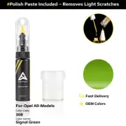 Touch Up Paint For Opel All Models 308 Signal Green With Polish Paste