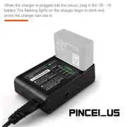 Godox VC-18 AC Charger Battery Charger For VB18 Battery VING V850 V860 V860II