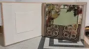 Premade Scrapbook, Junk Journal - 8 x 8 Album - Vintage Christmas Theme