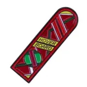 Delorean Back To The Future Marty McFly HOVERBOARD Pin Brooch badge lapel Flux
