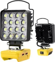 Cordless LED Work Flood Light for Dewalt 20V Max Battery 34W 5000LM Flashlight