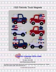 Patriotic Truck Magnets- Plastic Canvas Pattern or Kit
