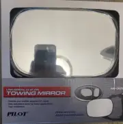 Heavy Duty Universal Clip-On Towing Extension Mirror Adjustable w/ Convex Mirror