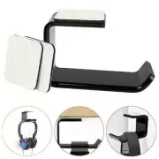 Headphone Stand Hanger Hook Tape Under Desk Dual Headset Black Holder Mount BEST