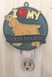 I LOVE MY COCKER SPANIEL NIGHTLIGHT (DOG SUNCATCHER)