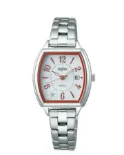 SEIKO ALBA ingenu AHJD437 Analog Solar Watch Diamond lily Silver