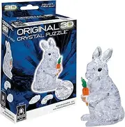BePuzzled | Rabbit Original 3D Crystal Puzzle, White, Ages 12 and Up