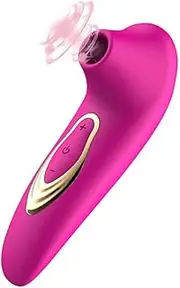 Silicone Waterproof Power Massager, Electric Comfort Toys Ladies Sucking Massager Portable Bed Exercise Tool