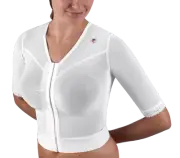 Design Veronique #BV930 Post-Op Compression Short Arm Sleeve Bolero, Black/White