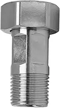 Stainless Steel Pipe Fitting Plumbing Butt Joint Adapter Durable Hardware for Spa Hot Tub Components (G1/2 to G3/4)