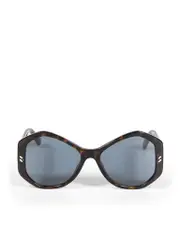 Brown Geometric Sunglasses