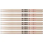 6 Pairs Vic Firth 8D Nylon Tip American Classic Hickory 8DN Drumsticks
