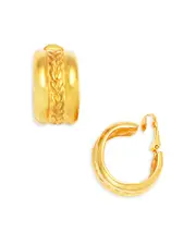 Kenneth Jay Lane Jackie Onassis Braided Clip On Earrings