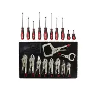 Milwaukee Screwdriver + Torque Lock Locking Pliers Kit Magnetic Tip (20-Piece)