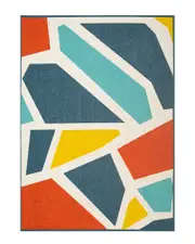LR Home Evette Rios Modern Abstract Polypropylene Indoor/Outdoor Area Rug