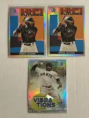 2022 Bowman Marco Luciano Insert Lot x2 HiFi x1 Vibrations Giants