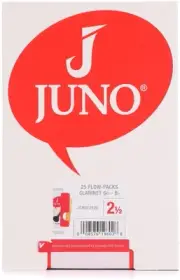 Vandoren JUNO JCR012525 Bb Clarinet Reeds - 2.5 (25-pack) (3-pack) Bundle