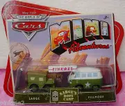 PIXAR CARS Mini Adventures Sarge's Boot Camp✰SARGE & FILLMORE✰Army Green✰nip