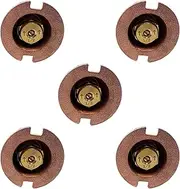 Poolzilla (5 Pack) Brass Pop-Up Flush Head Sprinkler with Half Pattern Spray Nozzle - Compatible with Flush Heads from Orbit, Champion and Other Major Brands - 1-½’’ Inch Pop-Up Height