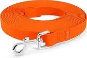 Joytale 5M 10M 15M 20M Long Line Dog Lead, Waterproof Training Lead for Medium, Large and Extra Large Dogs, Strong Long Dog Leash, Orange, 10M