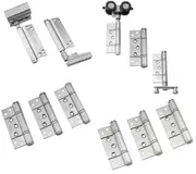 McCallum VIO Folding 5 Door Open In Hardware Kit Satin Stainless VIO50DISSS