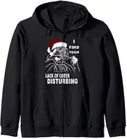 [STAR WARS] Christmas Darth Vader Lack Of Cheer Disturbing Zip Hoodie