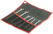 Facom DOUBLE OPEN ENDED SPANNER SET 6Pcs Metric Extra Slim, Satin Chrome Finish
