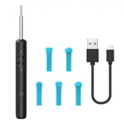 Ear Wax Cleaner Earwax Removal Kit Wireless Otoscope with Camera -Black