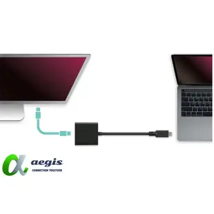 aegis艾吉斯 Type C 轉DP【DisplayPort】訊號轉接4K影音傳輸【支援蘋果安卓手機筆電】AGSCDP