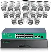 GX-HFD-M8S-K16 Professional 16-Channel 8MP 4K Security System | Military-Grade Aluminum | IP66 Protection | Smart Dual Light | G.Craftsman 2025 Series