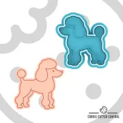 Poodle Cookie Cutter and Embosser - 7.6cm x 7.2cm
