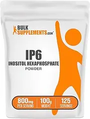 BulkSupplements.com IP6 Powder - Inositol Hexaphosphate, IP6 Supplement - Inositol Supplement for Immune Support, Gluten Free, 800mg per Serving, 100g (3.5 oz) (Pack of 1)