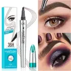 Microblading Eyebrow 3D Liquid Ink Pen Waterproof 4 Fork Pencil Brow Natural AU▫