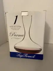 Luigi Bormioli One Wine Decanter Italian Designed Crystal Glassware Parma 68oz