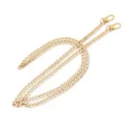 Purse Chain 47" Iron Flat Chain Strap Handbag Metal Straps Shoulder Corss Bod...