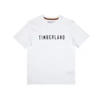 在飛比找ETMall東森購物網優惠-任-Timberland 男款白色品牌LOGO短袖T恤A43