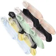 [Holibanna] Elastic Short Socks for Women 7 Pairs of Soft Lace Socks Invisible Seam Random