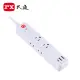 【PX 大通】PEC-316P4W 1切6座4尺USB電源延長線-1.2M
